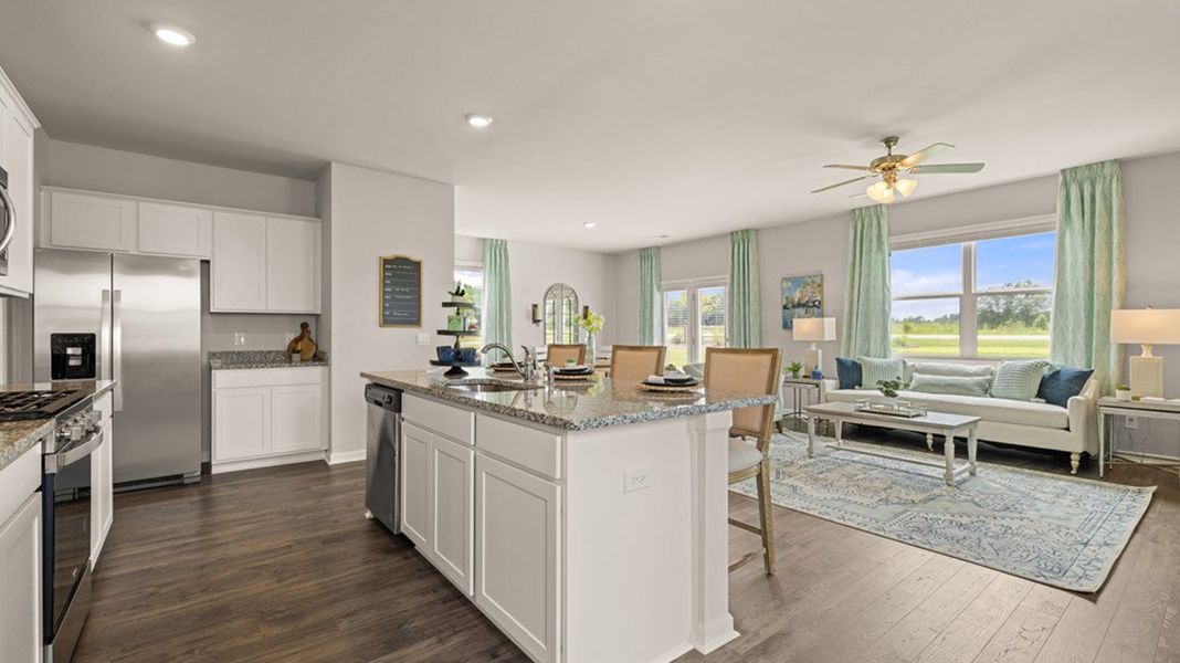 Furnished interior in a model home at Wrenfield at Chanticleer in North Augusta (Image 3). Furnished interior in a model home at Wrenfield at Chanticleer in North Augusta (Image 3).