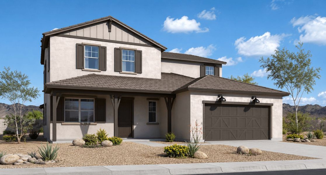 Front exterior of a home in the Alta Vida at Westpark community, located in Buckeye, AZ (Image 20). Front exterior of a home in the Alta Vida at Westpark community, located in Buckeye, AZ (Image 20).