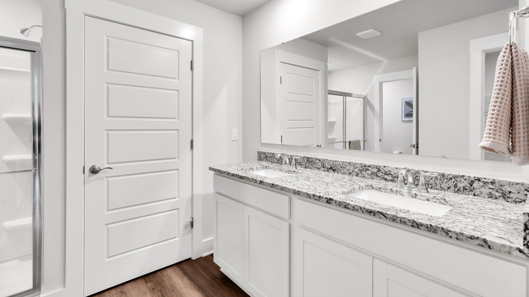 Furnished interior in a model home at Merchant Point in Jacksonville (Image 19).