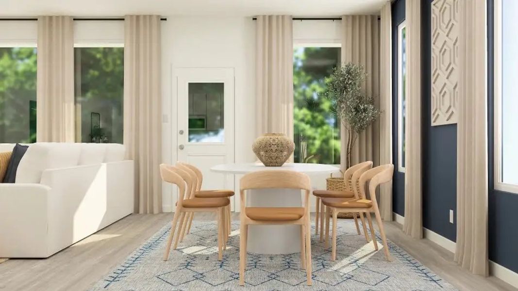 Furnished interior in a model home at Eagle's Ridge: Classic in Pace (Image 7). Furnished interior in a model home at Eagle's Ridge: Classic in Pace (Image 7).