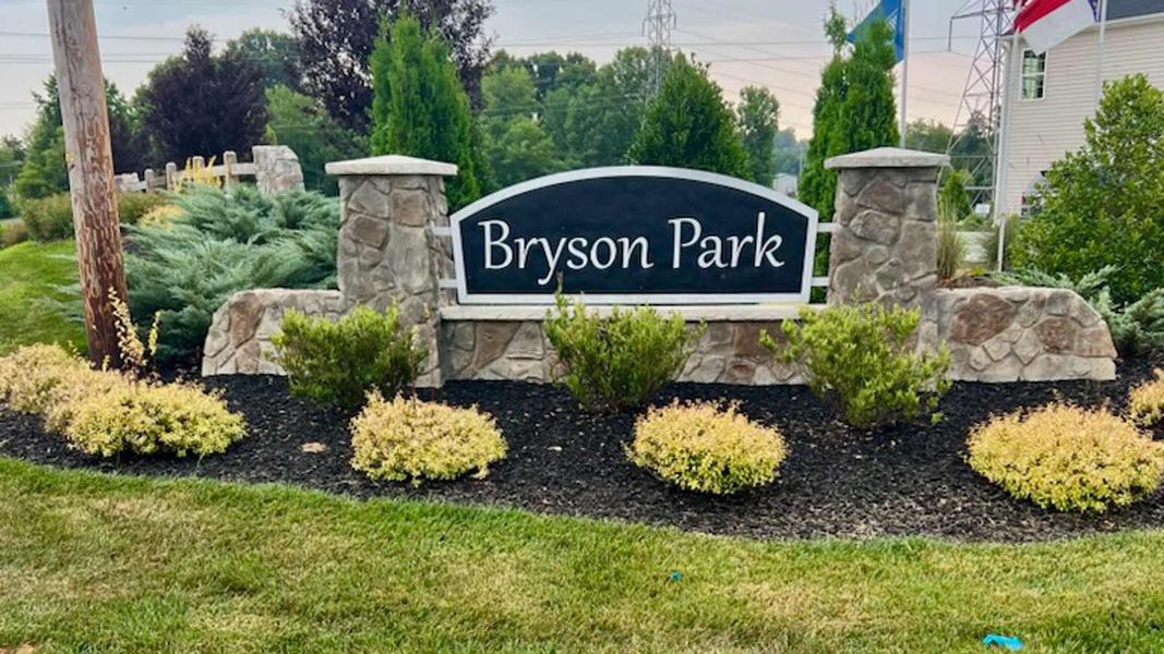 Entrance to the Bryson Park community in Lexington, NC, featuring signage and landscaping (Image 1).