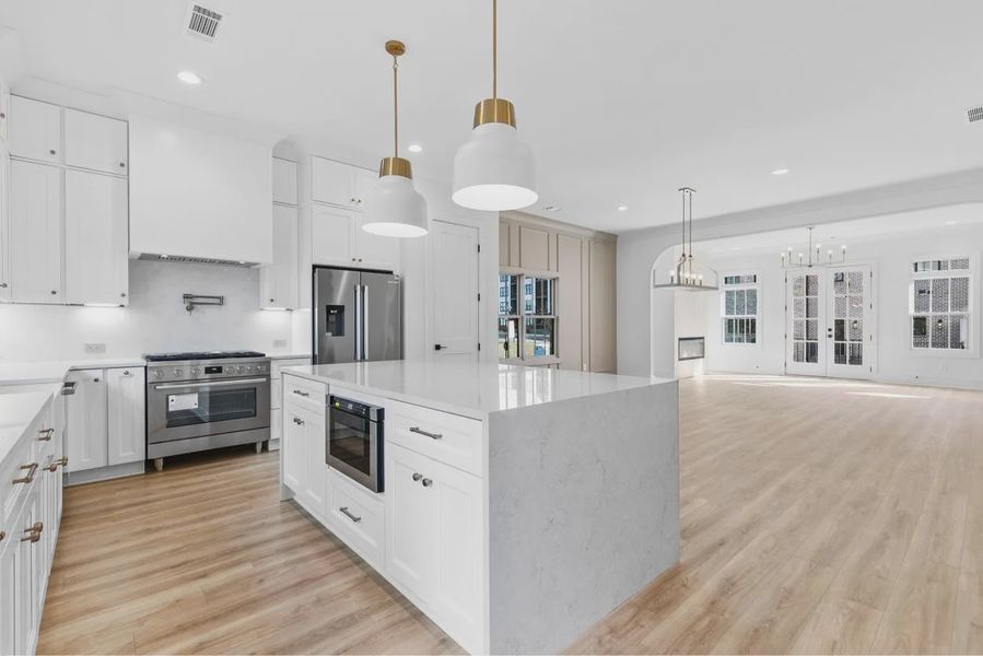 Furnished interior in a model home at Skyview On Broad in Sugar Hill (Image 18).