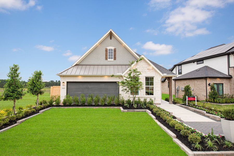 Front exterior of a home in the Copia Pines community, located in Montgomery, TX (Image 8). Front exterior of a home in the Copia Pines community, located in Montgomery, TX (Image 8).