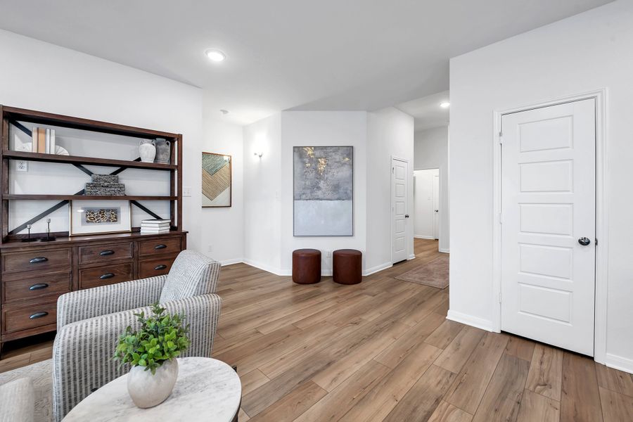Furnished interior in a model home at The Village at Elm Creek in Troy (Image 8).