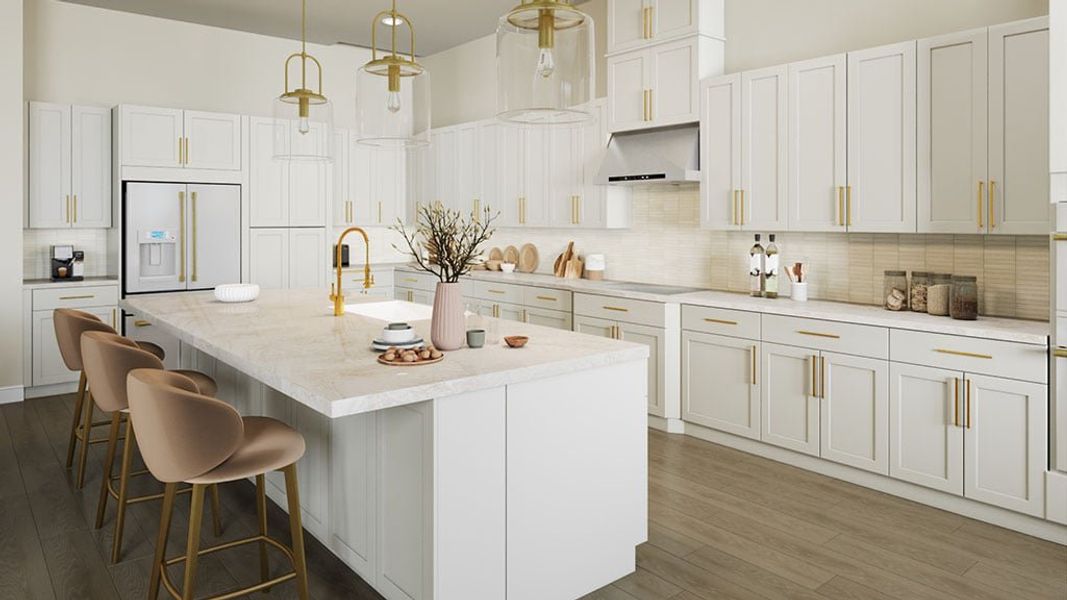 Furnished interior in a model home at Esplanade at Wellen Park in Englewood (Image 5).