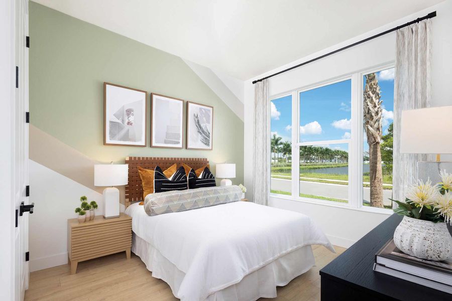 Furnished interior in a model home at Encore at Rye Ranch – Villas in Parrish (Image 13).