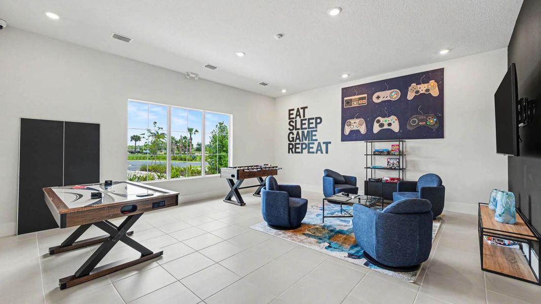 Furnished interior in a model home at Creekside in Fort Pierce (Image 6).