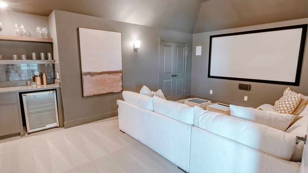 Furnished interior in a model home at Mira Lagos Crossing in Grand Prairie (Image 8).