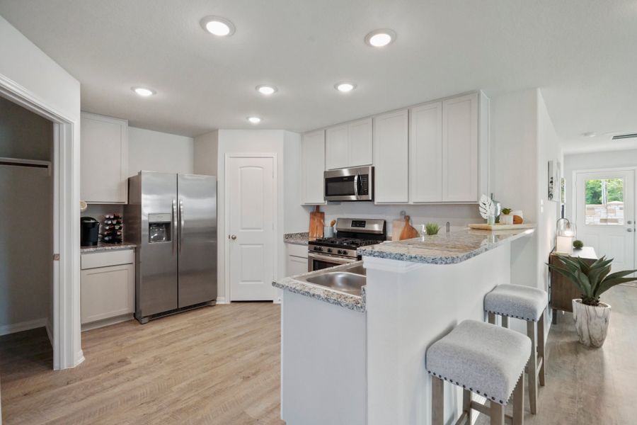 Furnished interior in a model home at The Villages at Westpointe in Dayton (Image 6). Furnished interior in a model home at The Villages at Westpointe in Dayton (Image 6).