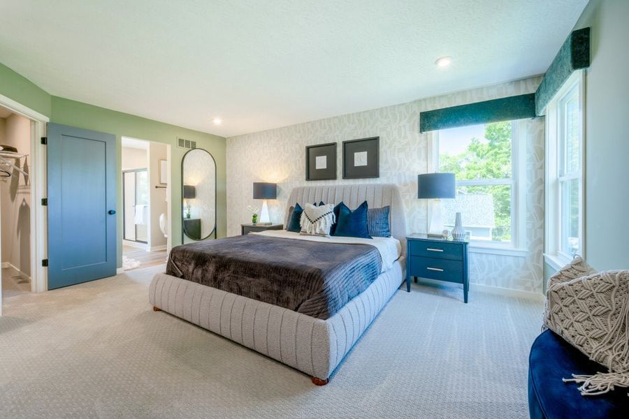 Furnished interior in a model home at Bridle Run in Louisville (Image 23).