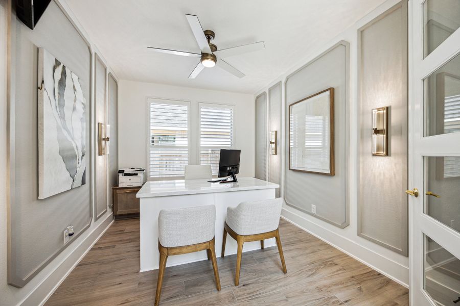 Furnished interior in a model home at Candela South - 40' in Richmond (Image 5).