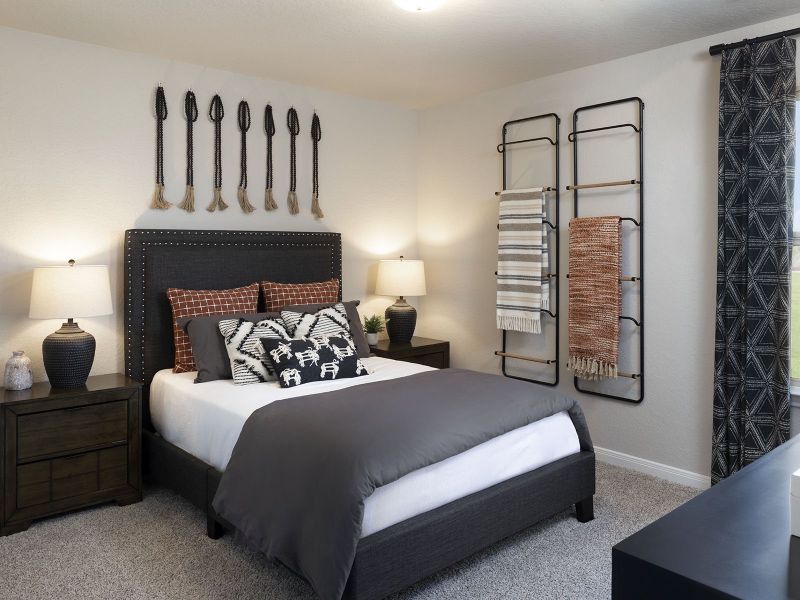 Furnished interior in a model home at Lark Canyon in New Braunfels (Image 17). Furnished interior in a model home at Lark Canyon in New Braunfels (Image 17).