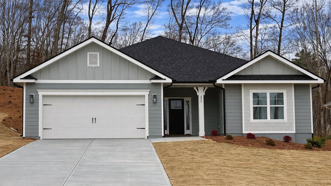 Front exterior of a home in the Thunder Ridge community, located in Dawsonville, GA (Image 11).