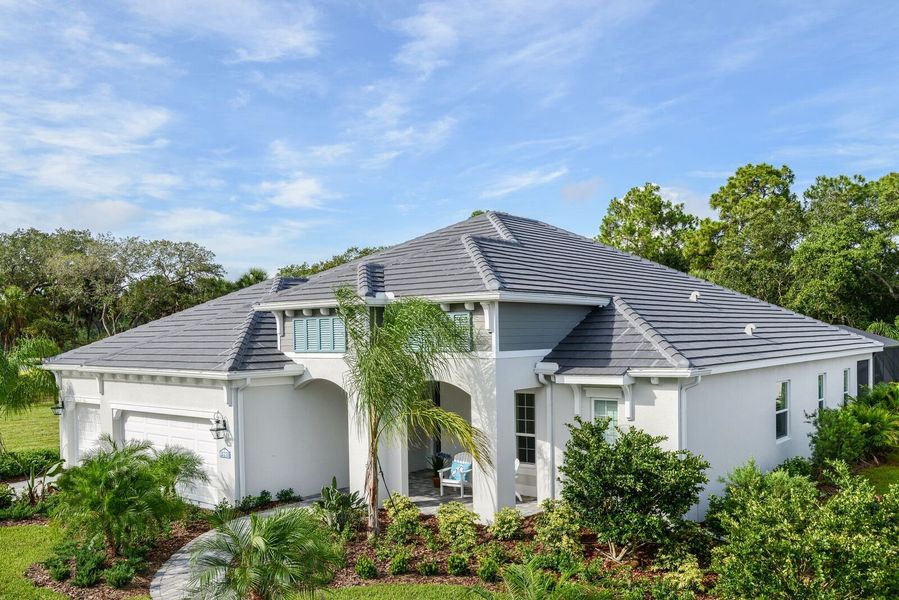 Front exterior of a home in the Grand Palm community, located in Venice, FL (Image 12).