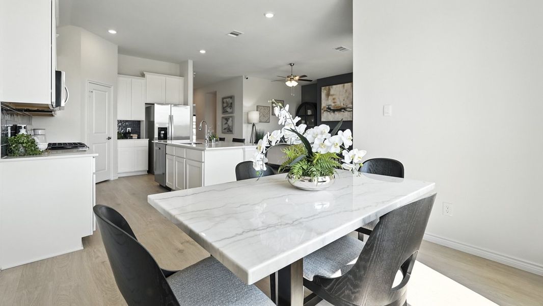 Furnished interior in a model home at Morning Ridge in Princeton (Image 19).