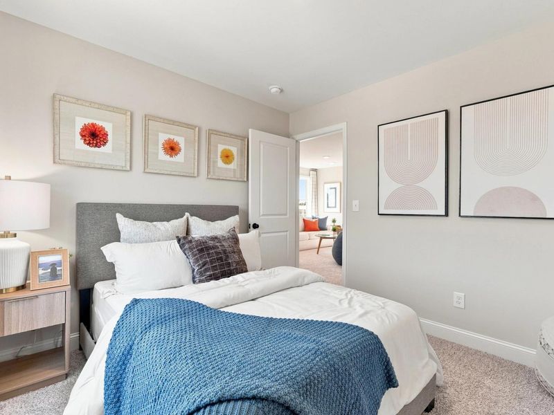 Furnished interior in a model home at Bailey Park in Fayetteville (Image 38).