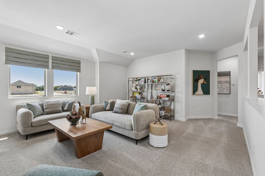 Furnished interior in a model home at Cibolo Hills West in Fort Worth (Image 36).