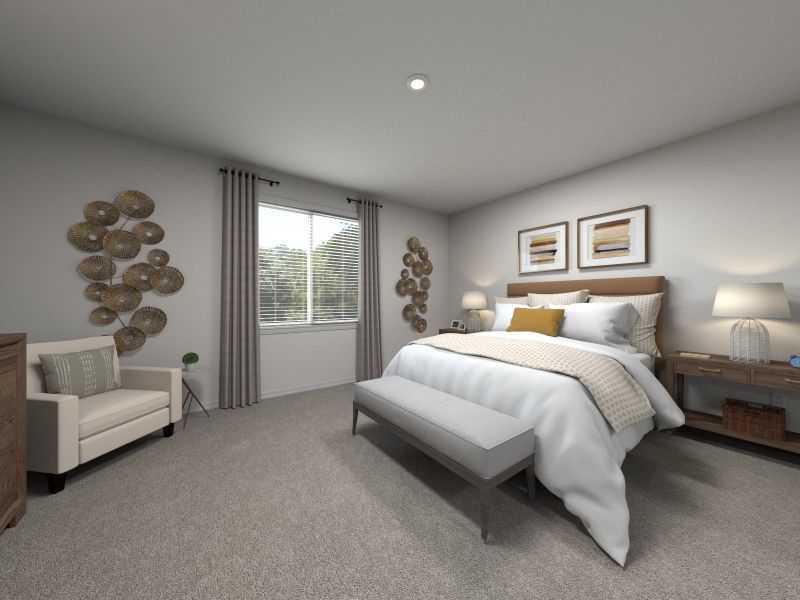 Furnished interior in a model home at Mount Plymouth Greens in Sorrento (Image 5).