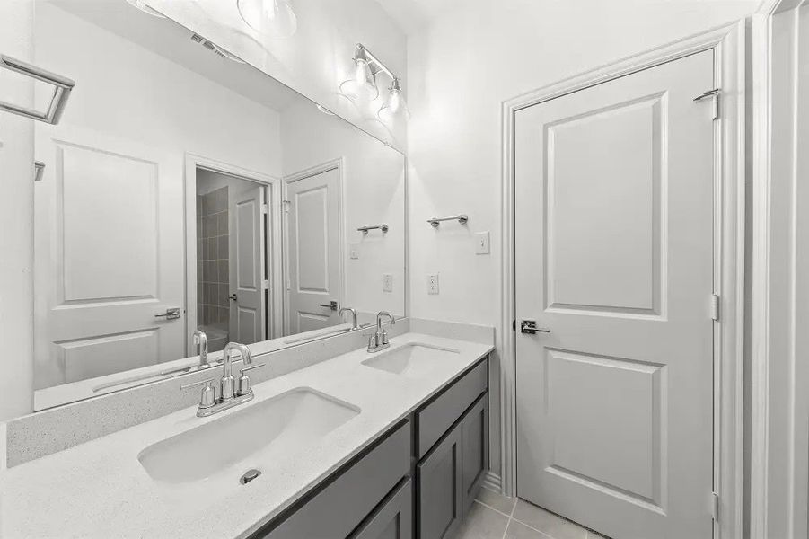 Furnished interior in a model home at Willow Springs 50's in Fort Worth (Image 17).