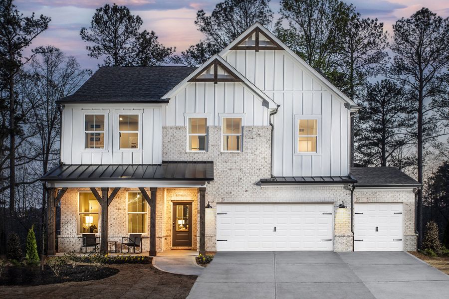 Front exterior of a home in the Hillside Manor community, located in Powder Springs, GA (Image 2).
