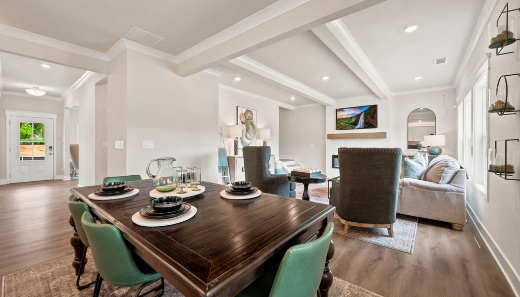 Furnished interior in a model home at Greenefield in Cartersville (Image 21).