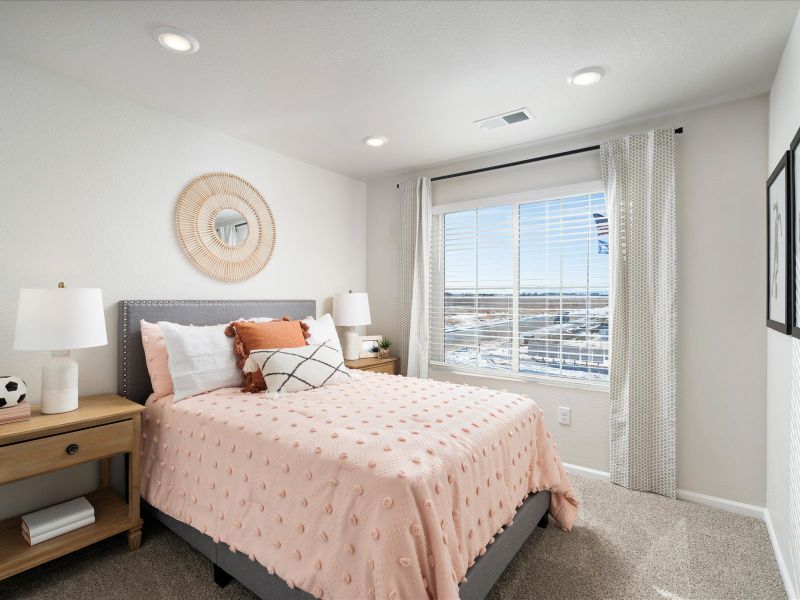 Furnished interior in a model home at Lake Bluff in Greeley (Image 17).