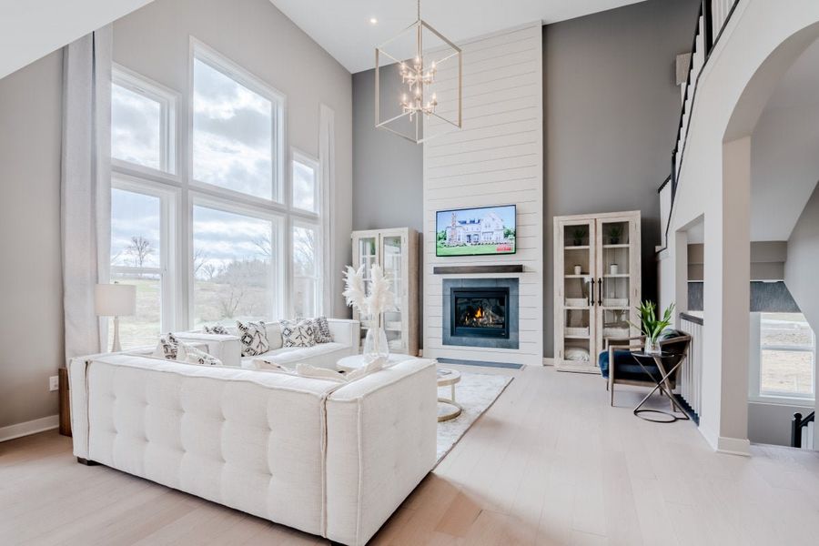 Furnished interior in a model home at The Estates and Meadows at Floyds Fork in Louisville (Image 11).