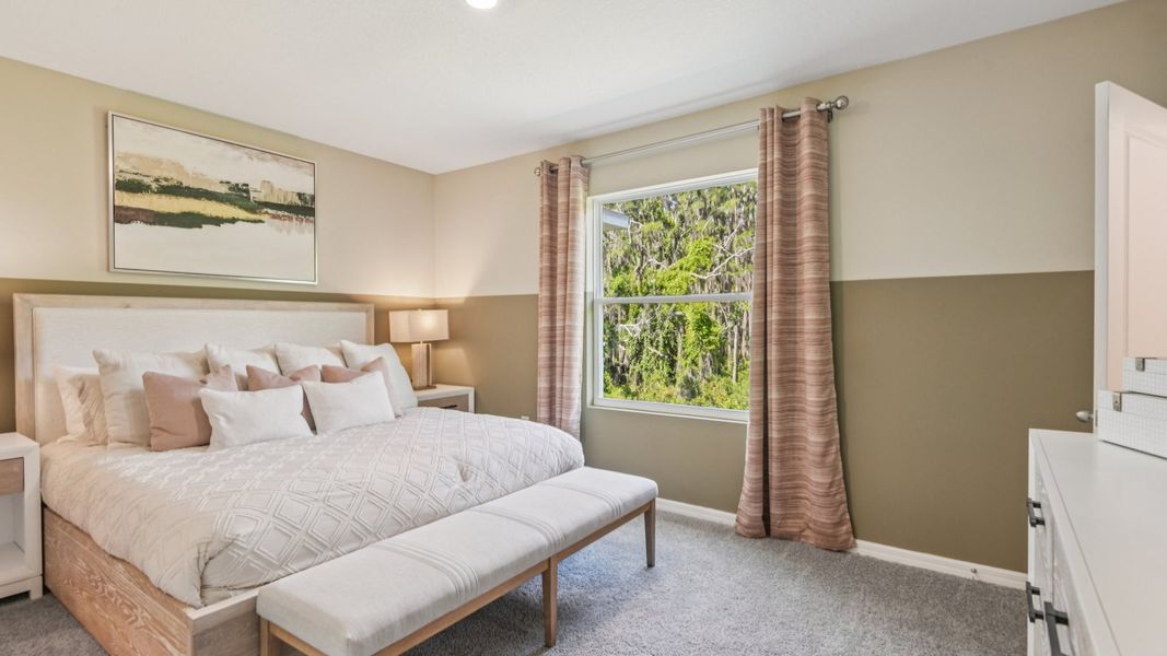 Furnished interior in a model home at Sanctuary at Citrus Park in Tampa (Image 17).