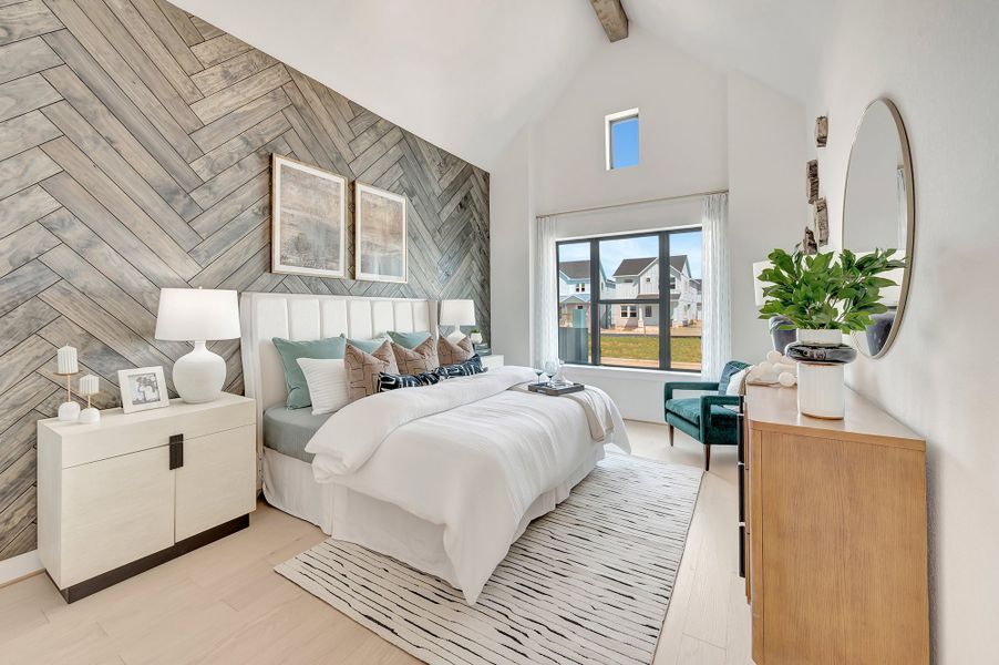 Furnished interior in a model home at Jubilee - Grove Row Collection in Hockley (Image 11).