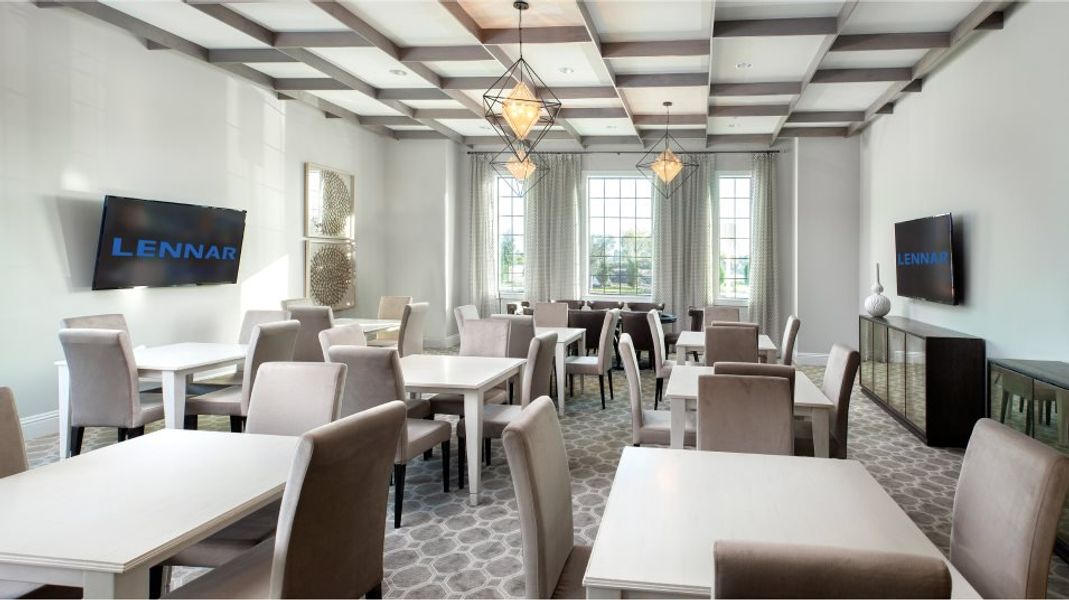 Clubhouse dining area