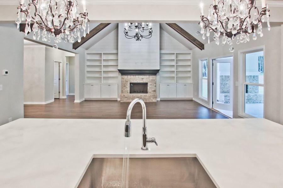 Furnished interior in a model home at Rockwell Farms in Winder (Image 19).