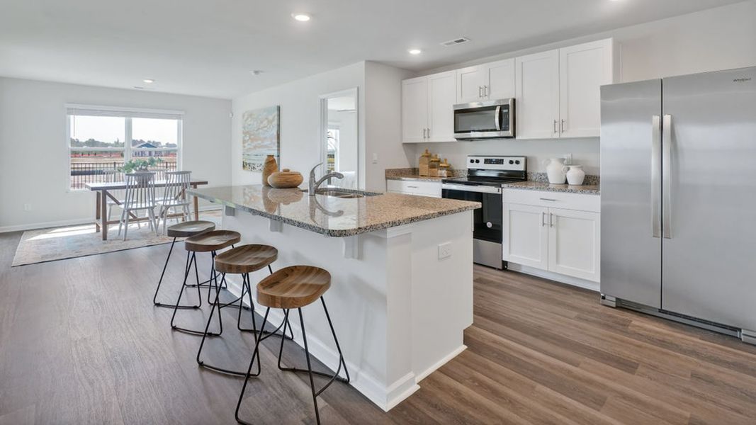 Furnished interior in a model home at Mariners Reach in Bolivia (Image 5). Furnished interior in a model home at Mariners Reach in Bolivia (Image 5).