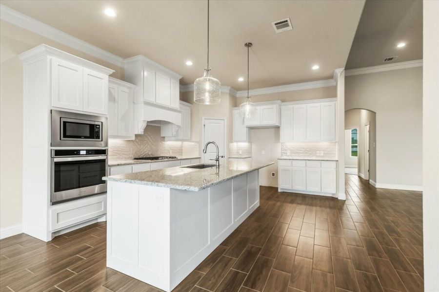 Furnished interior in a model home at Wildcat Ridge in Godley (Image 9). Furnished interior in a model home at Wildcat Ridge in Godley (Image 9).