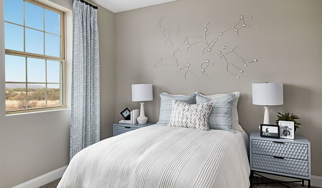 Furnished interior in a model home at Portfolio at La Jolla Vista in Goodyear (Image 5).