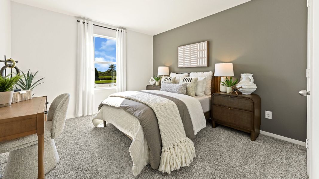 Furnished interior in a model home at Westward Pointe in Sealy (Image 35).