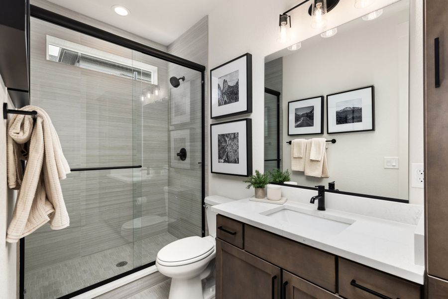Sterling Ranch Homestead - American Legend Homes Model Home - Secondary Bathroom Sterling Ranch Homestead - American Legend Homes Model Home - Secondary Bathroom