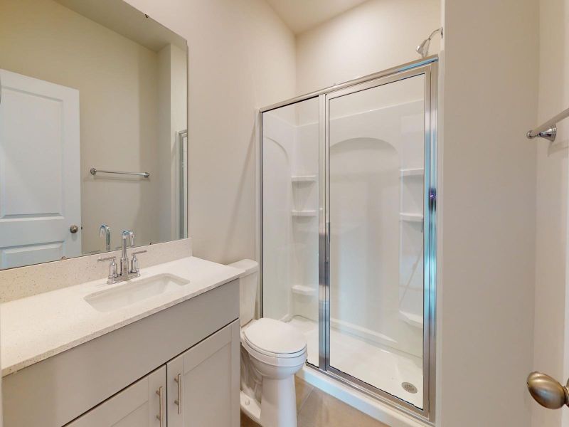 Furnished interior in a model home at Russell Grove - Rolling Hills Series in Charlotte (Image 16).
