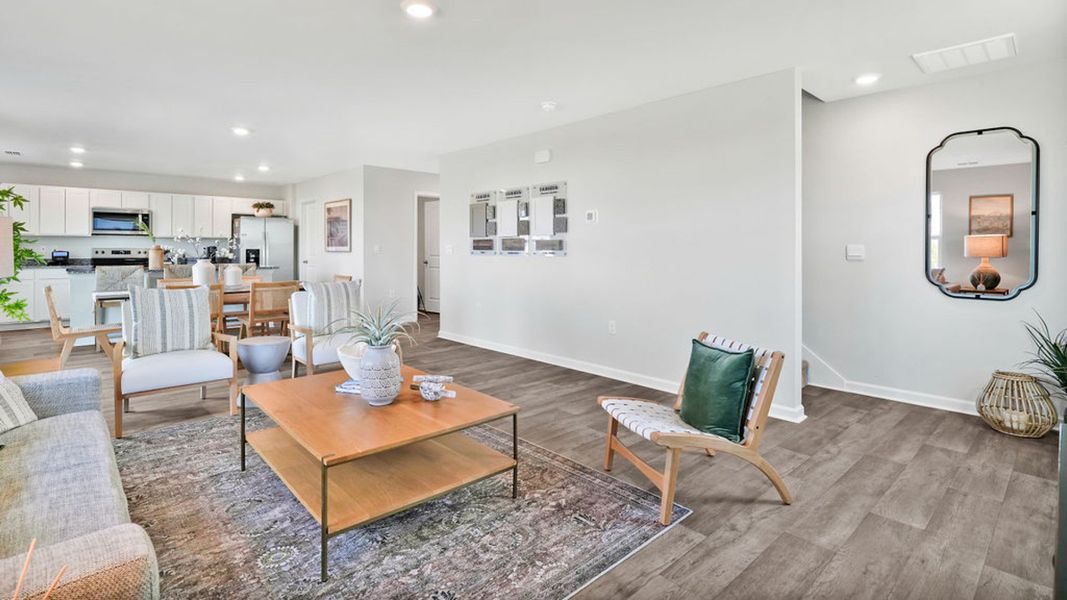 Furnished interior in a model home at Bella Point in Bolivia (Image 15).