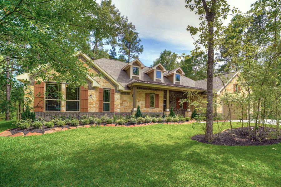Front exterior of a home in the Encino Estates community, located in Dayton, TX (Image 10). Front exterior of a home in the Encino Estates community, located in Dayton, TX (Image 10).