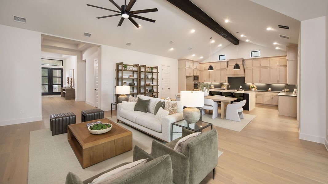 Furnished interior in a model home at Creek of Driftwood Half Acre in Driftwood (Image 9).