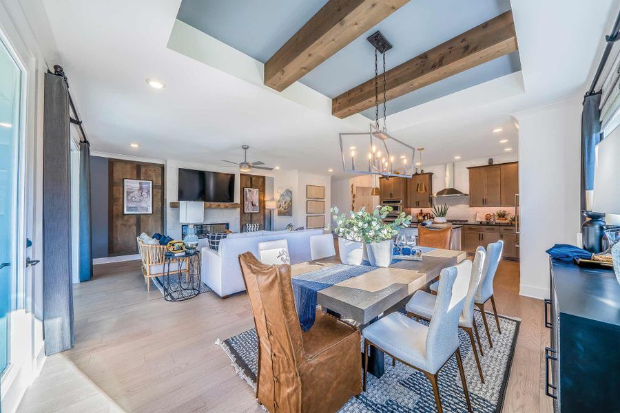 Furnished interior in a model home at Wade Farm in McDonough (Image 5).