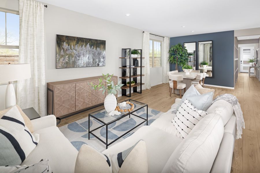 Furnished interior in a model home at Highpointe at Northpointe in Peoria (Image 8).