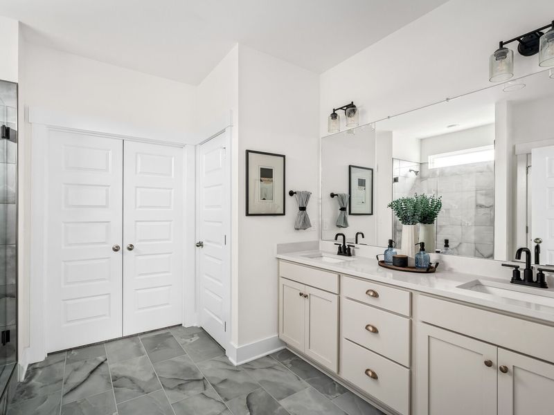 Furnished interior in a model home at Woods Crossing in Gallatin (Image 23).