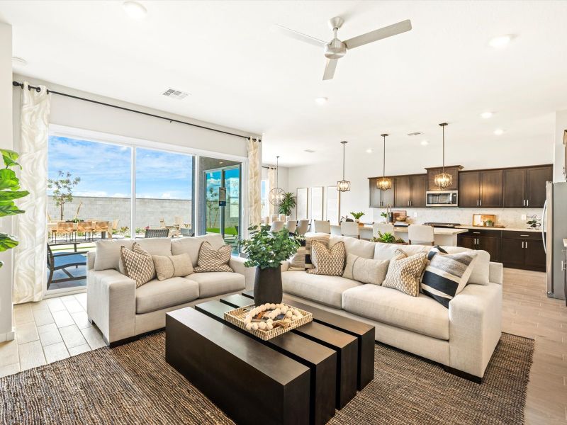 Living Room in Lennon Floorplan at Abel Ranch