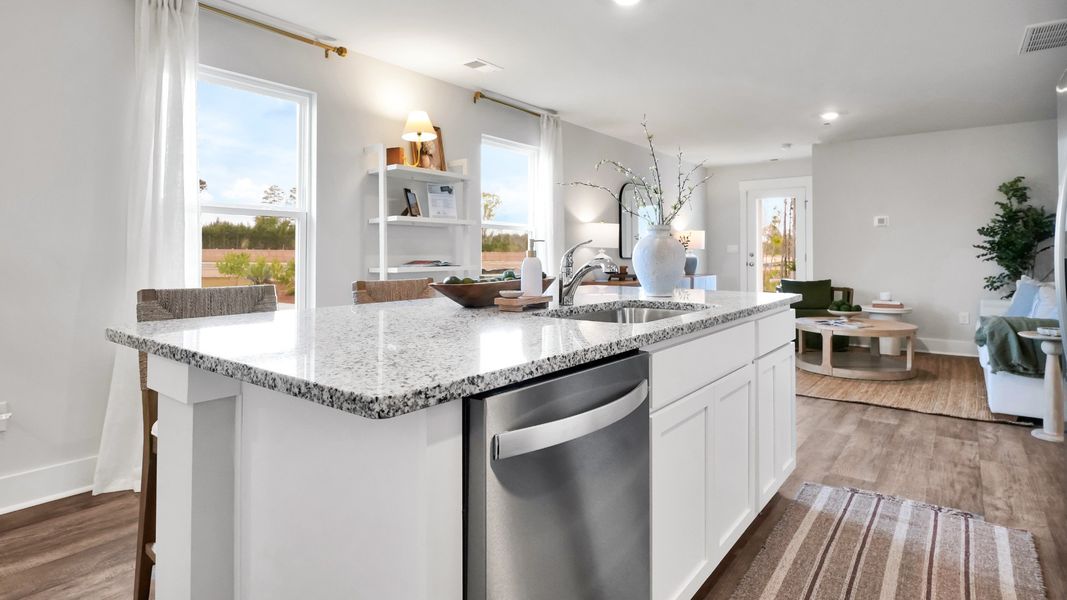 Furnished interior in a model home at Saltgrass Landing in Winnabow (Image 10).