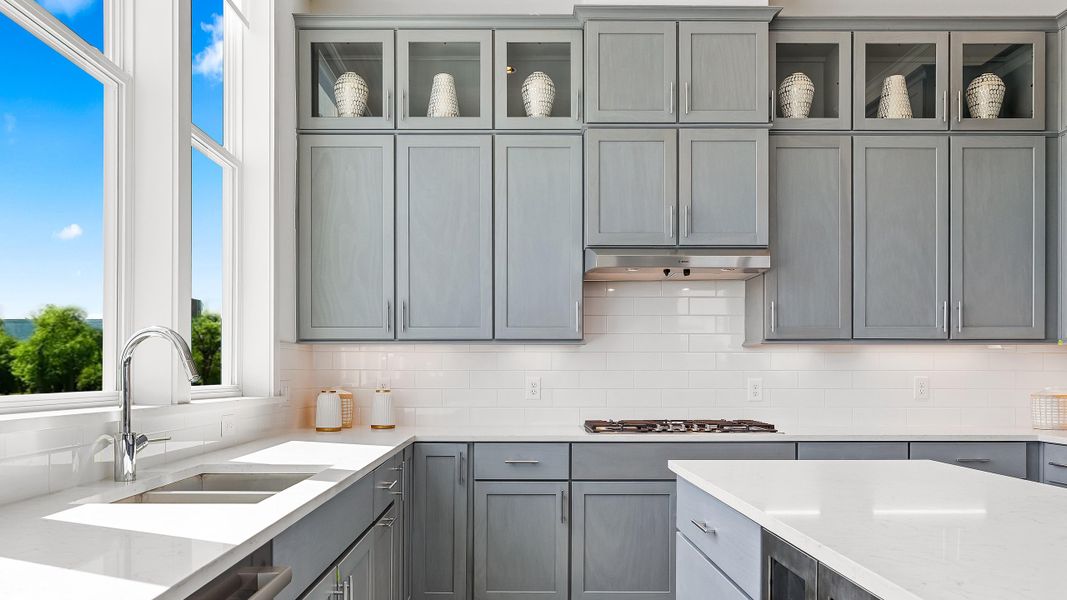 Furnished interior in a model home at Foundry Row in Dallas (Image 13).
