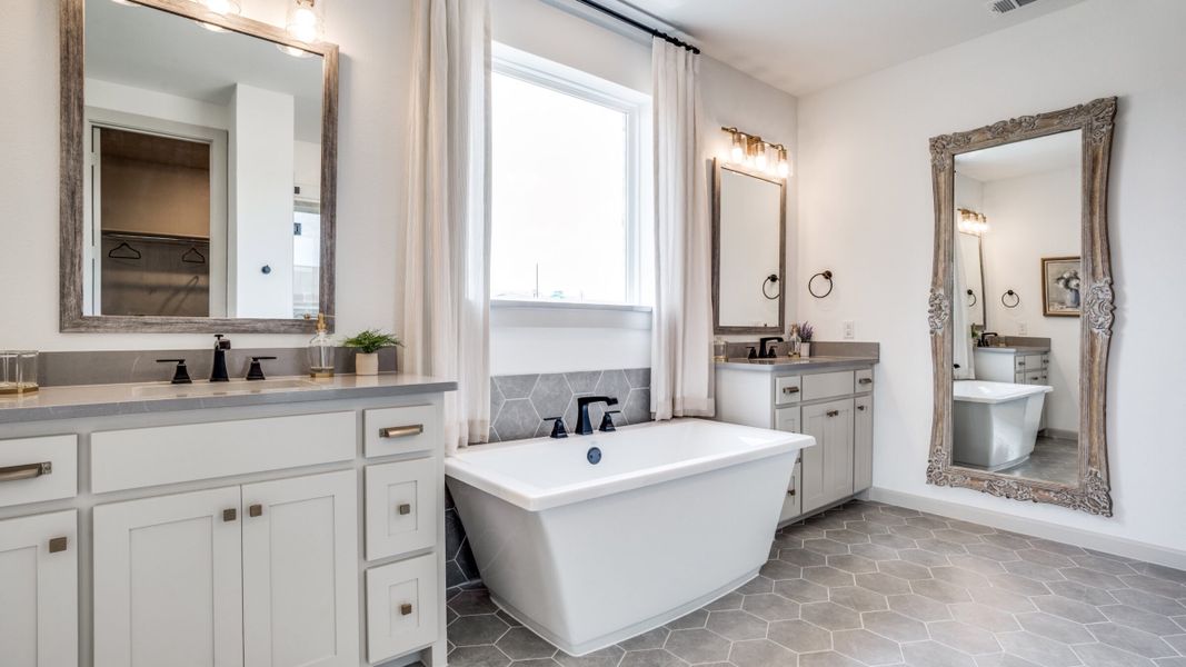 Furnished interior in a model home at Watson Branch in Mansfield (Image 30).