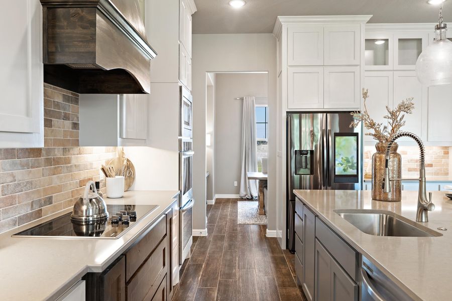 Furnished interior in a model home at Vintage Oaks in Weatherford (Image 20).