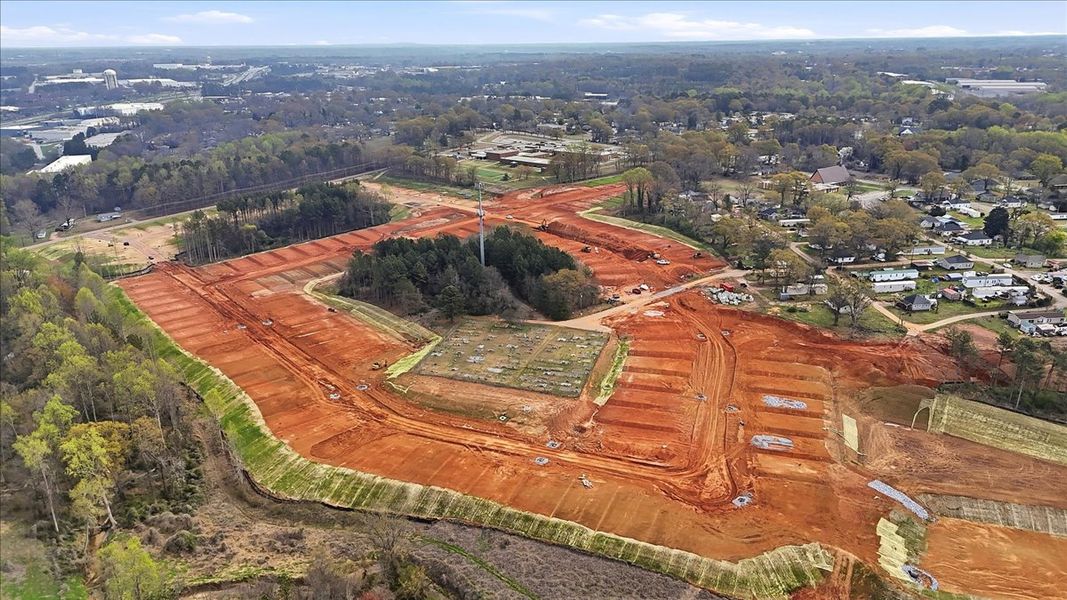 Site preparation and early development at Arcadia Village in Spartanburg, SC (Image 5).