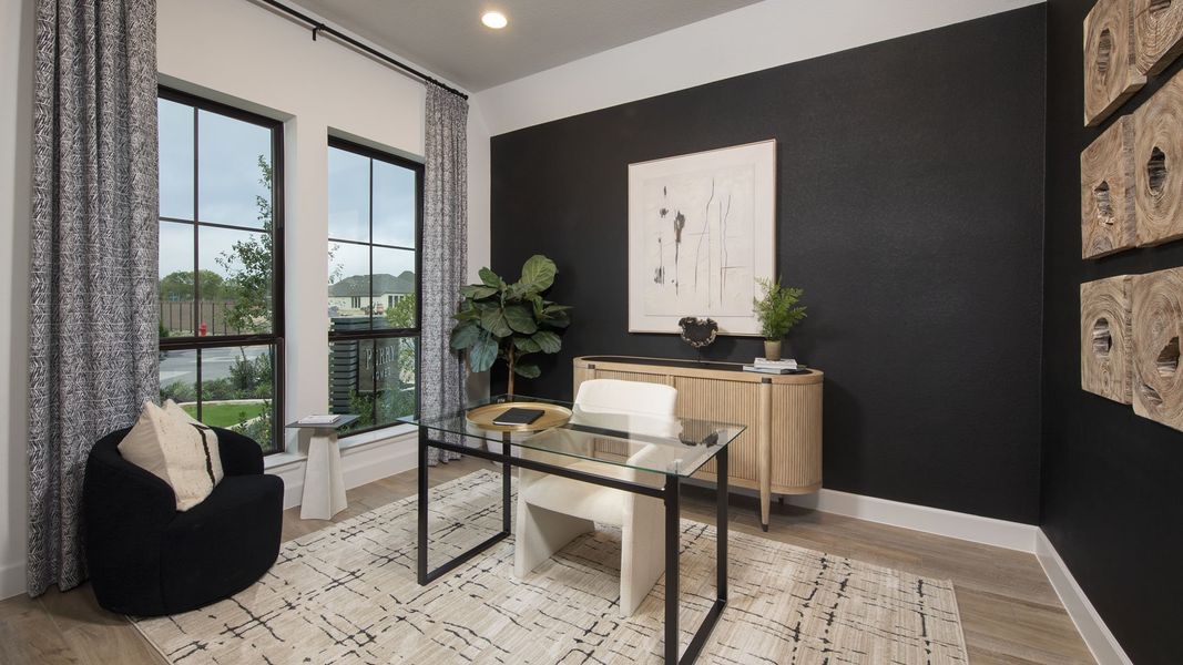 Furnished interior in a model home at Juniper Springs 45' in Lockhart (Image 5).